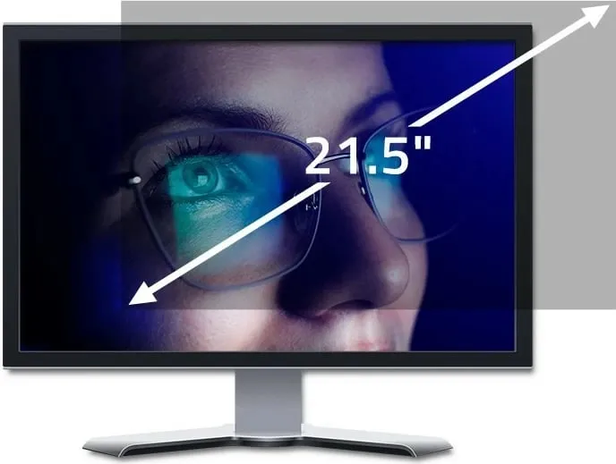 Filtër privatësie Qoltec, 21.5", 16:9, i zi - 2
