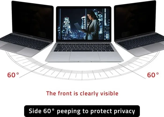 Filtër privatësie Qoltec, 21.5", 16:9, i zi - 6