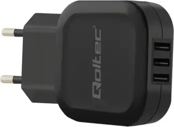 Karikues Qoltec 3x USB-A, 3.4A, i zi