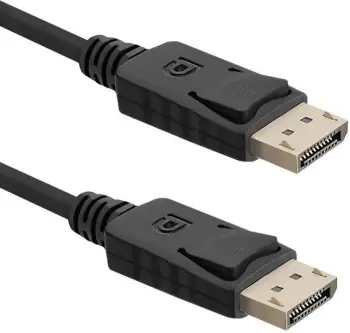 Kabllo Qoltec DisplayPort - DisplayPort, 2m, e zezë