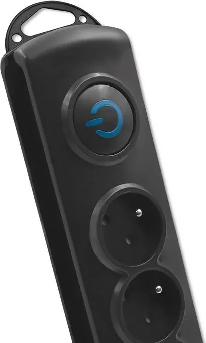 Kabllo vazhduese Qoltec, 8 priza, 1.8 m, e zezë - 6