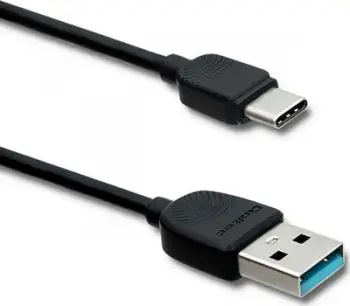 Kabllo Qoltec USB A - USB C 50391, 1.2m, e zezë