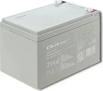 Bateri Qoltec 53045 AGM, 12V, hiri