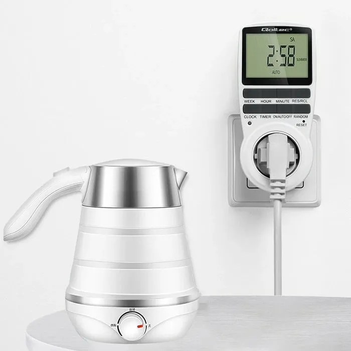 Kohëmatës elektronik Qoltec PC0628, 3680W, 16A, me ekran LCD - 10
