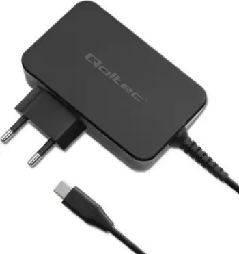 Karikues rrjeti Qoltec GaN Power Pro, 90W, 1x USB C, i zi