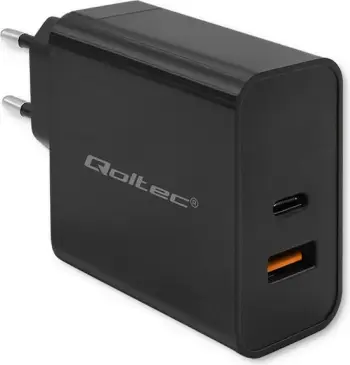Karikues Qoltec 52380 PD, USB Type C, Super Quick, i bardhë