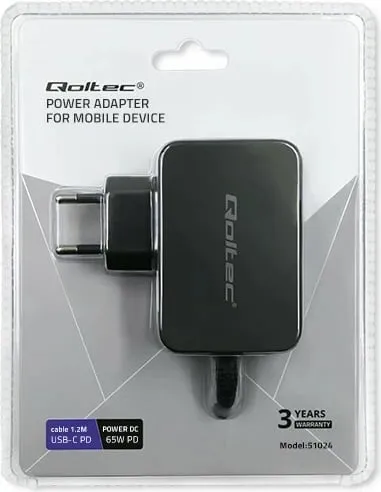 Karikues universal Qoltec 51024, 20V 3.25A, karikim i shpejtë, i zi - 5