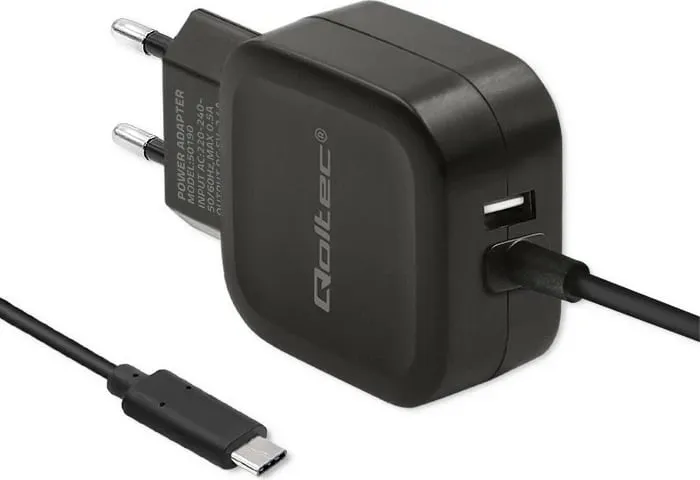 Karikues Qoltec 50190, 1x USB-A, 3.4A, i zi - 1