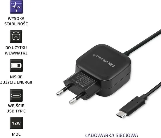 Karikues Qoltec 50190, 1x USB-A, 3.4A, i zi - 4