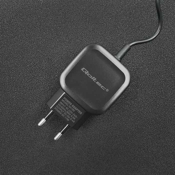 Karikues Qoltec 50190, 1x USB-A, 3.4A, i zi - 5