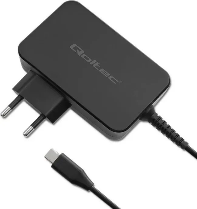 Karikues rrjeti Qoltec GaN Power PRO 52388, 100W, USB C, i bardhë - 1