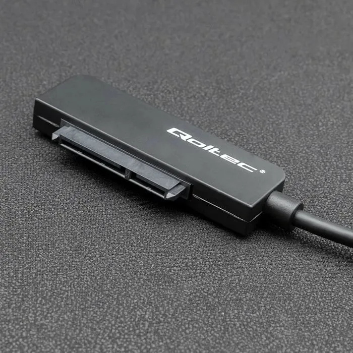 Adapter kabllo Qoltec SATA në USB C, për SSD HDD 2.5", 5 Gb/s, 2TB, i zi - 5