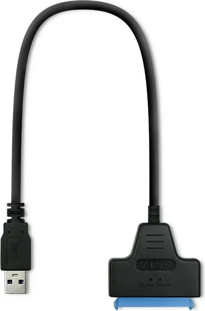Adapter kabllo Qoltec SATA në USB 3.0, për SSD HDD 2.5", 5Gb/s, 2TB, i zi - 2