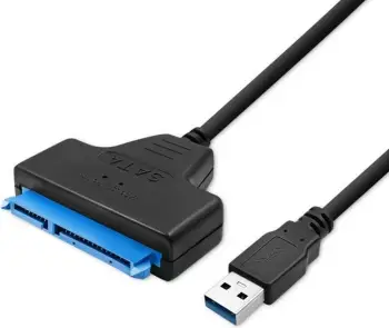 Adapter kabllo Qoltec SATA në USB 3.0, për SSD HDD 2.5", 5Gb/s, 2TB, i zi