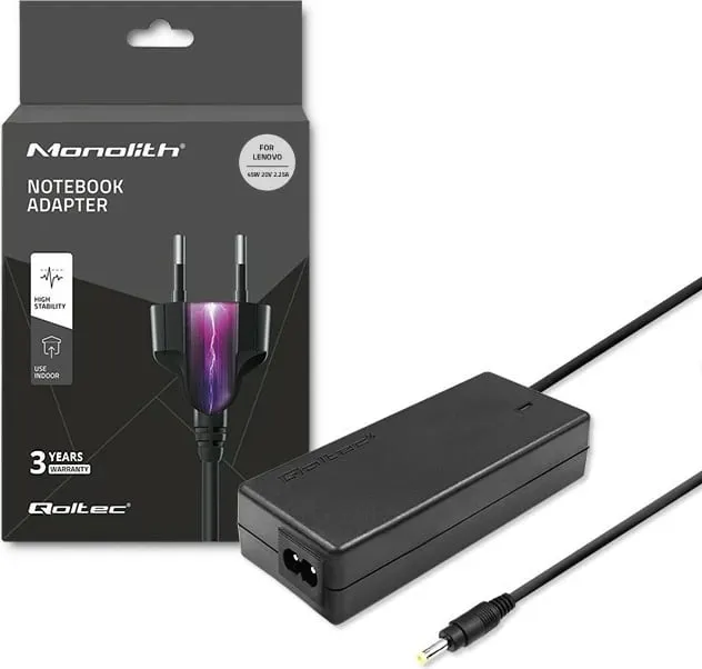 Përshtatës rryme për laptop Qoltec, 45W, 1.7mm, 2.2 A, 20V - 1