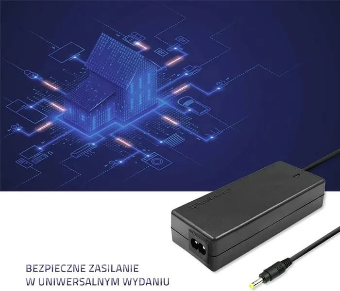 Përshtatës rryme për laptop Qoltec, 45W, 1.7mm, 2.2 A, 20V - 5