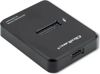 Doking stacion Qoltec për SSD M.2 SATA NGFF, USB 3.1, i zi