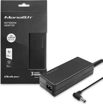 Adaptor i energjisë për monitor LG Qoltec 51774, 25W | 1.3A | 19V | zi