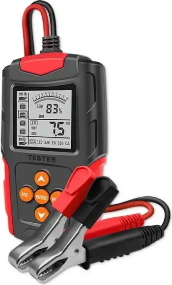 Testues baterie Qoltec Digital, LCD 2.7", 12V 24V, 3Ah 200Ah