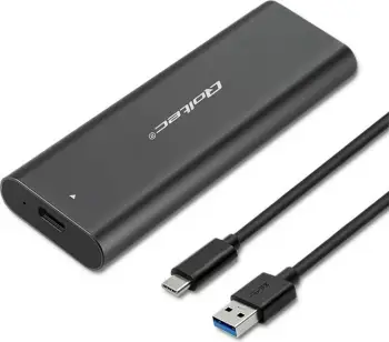 Kuti eksterne për SSD M.2 Qoltec Enclosure Pocket, SATA NVMe, USB Type C, gri