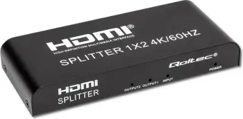 Splitter HDMI Qoltec 51797, 1x2, 4K/60Hz, i zi