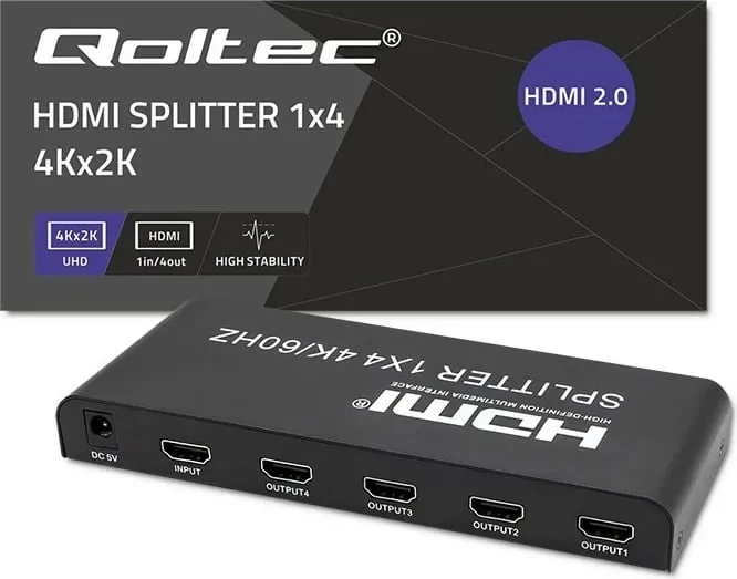 Splitter aktiv HDMI Qoltec 4x1, 4K, 60Hz, i zi - 3