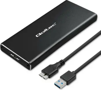 Kuti eksternale për SSD M.2 SATA QOLTEC 51854, NGFF, e zezë