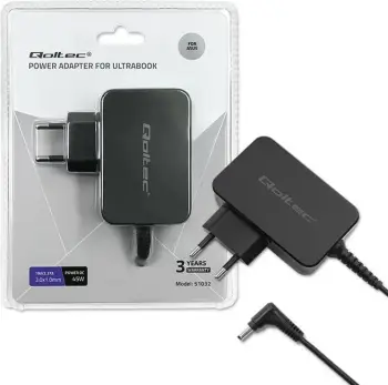 Adapter karikues Qoltec për Asus Ultrabook, 45W, 19V 2.37A, i zi