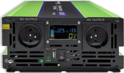 Inverter Qoltec Monolith, 2500W 5000W, 12V në 230V, valë sinusoide e pastër - 12