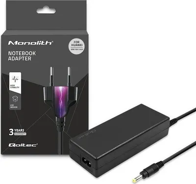 Karikues notebook Qoltec Monolith 51038, 19V 3.42A, 65W, i zi - 1