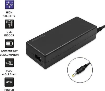 Karikues notebook Qoltec Monolith 51038, 19V 3.42A, 65W, i zi - 2