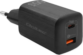 Karikues për pajisje mobile Qoltec 50766, i zi