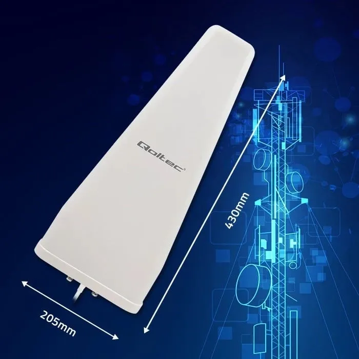 Antena Qoltec 57043 4G LTE DUAL, Bakër - 8