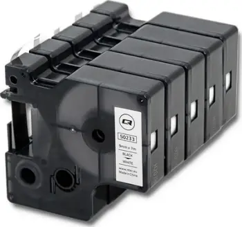 Shirit Qoltec për DYMO D1 40913, 9mm x 7m, i bardhë / i zi