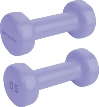Hantela Spokey Shape, set 2x0.5 kg, vinyl, vjollcë