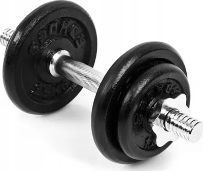 Hantel rregullues Spokey Egir, 9.5 kg, metalik - 1