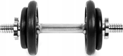 Hantel rregullues Spokey Egir, 9.5 kg, metalik - 2