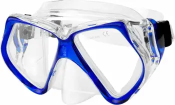 Maskë zhytje Spokey PIKER, xham i temperuar, silikon liquid, blu