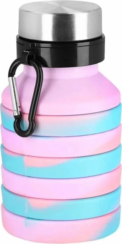 Shishe palosëse uji Spokey Jump 941258, 550 ml, silikoni, blu - 1