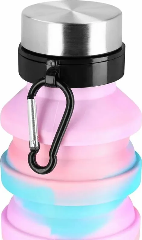Shishe palosëse uji Spokey Jump 941258, 550 ml, silikoni, blu - 2