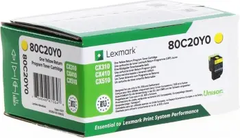 Toner Lexmark 80C20Y0, i verdhë