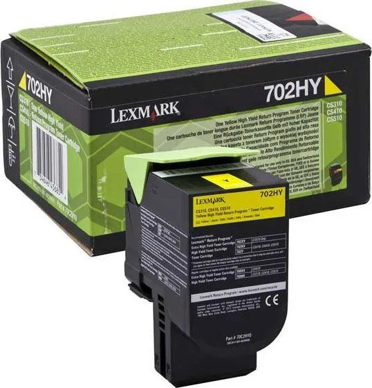 Toner Lexmark 70C2HY0, i verdhë - 1