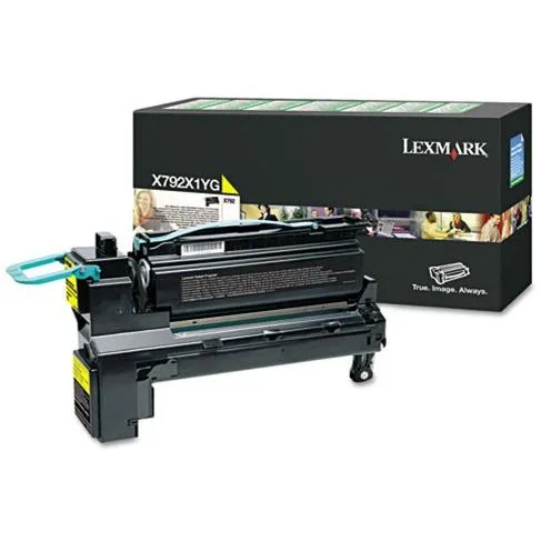 Toner për printer Lexmark X792X1YG, i verdhë - 1