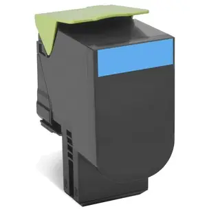 Toner Lexmark 702HC kapacitet i lartë, Unison, rendiment 2,400–4,400 faqe, cyan, 1 copë
