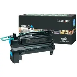 Toner Lexmark X792X1CG cyan, origjinal, 20000 faqe