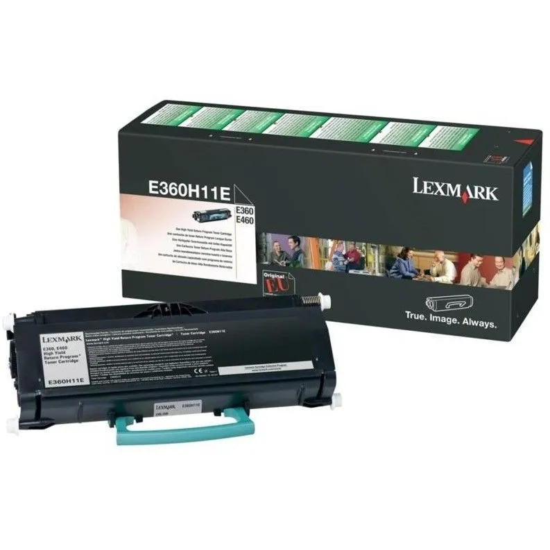 Toner Lexmark E360/E460 deri në 9.000 faqe – Zezë - 1