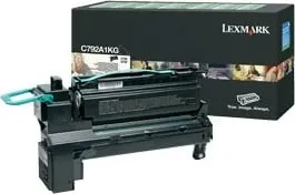 Toner Lexmark C792A1KG për C792/X792, i zi, rreth 6000 faqe - 1
