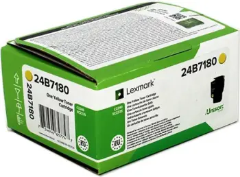Toner, Lexmark 24B7180, rendiment rreth 6K, origjinal, i verdhë