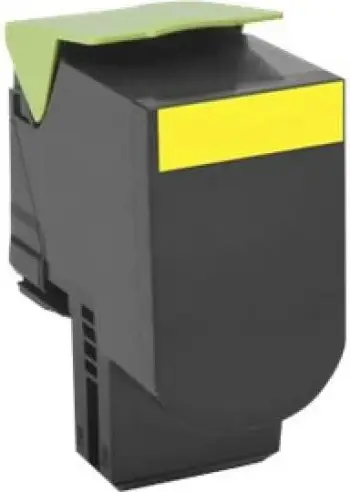 Toner Lexmark 702XYE 70C2XYE, High Capacity, 2400–4400 faqe, verdhë