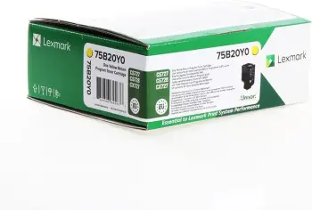 Toner, Lexmark, 75B20Y0, rendiment 10000 faqe, standard, e verdhë